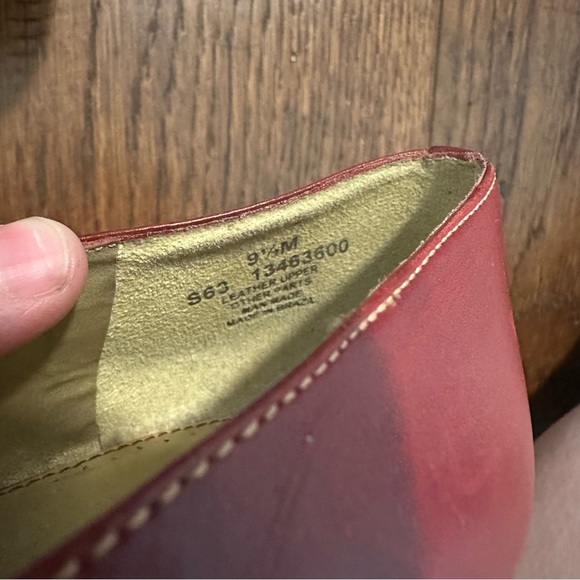 Naturalizer Red Leather Strappy Wedge Pump EUC 9.5 M - Picture 5 of 6